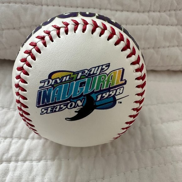 Devil Rays Inaugural Season 1998 Base Ball MLB in Casing NIB - Picture 4 of 10